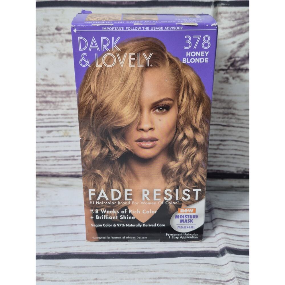 Dark & Lovely Fade Resist Honey Blonde 378 Hair Color – Single Pack – New